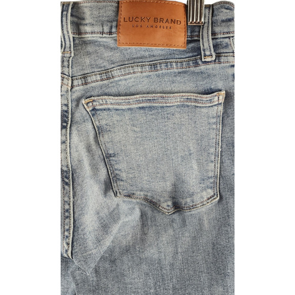 Lucky Brand Mid Rise Super Skinny AVA Women's 6/28 Med-Wash Distressed - Picture 3 of 4